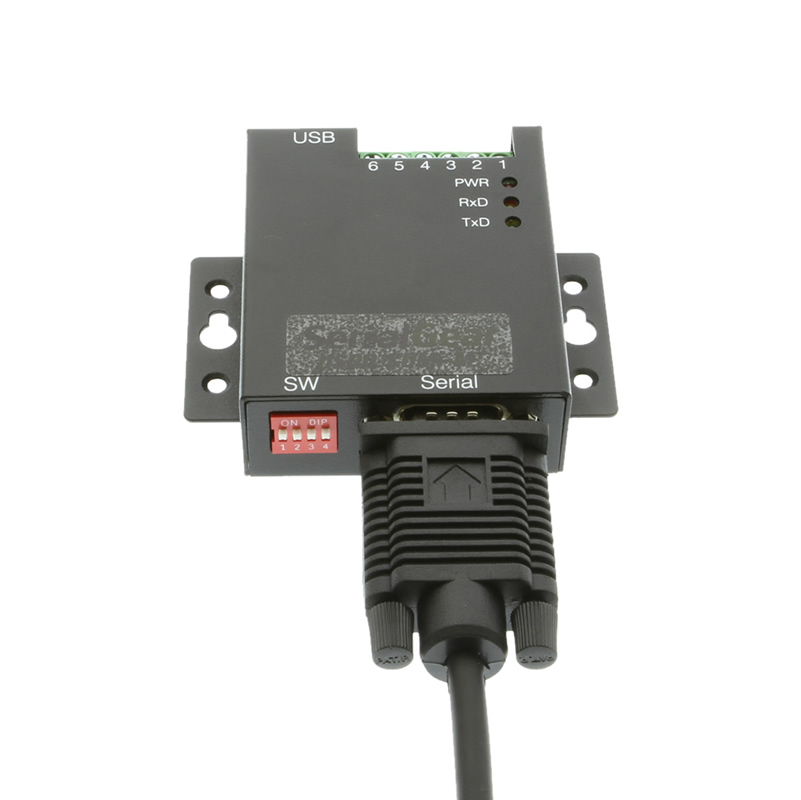 USB 2.0 to RS-232 / RS-422 RS-485 Selectable Serial Adapter 15kV ESD Surge Protection -