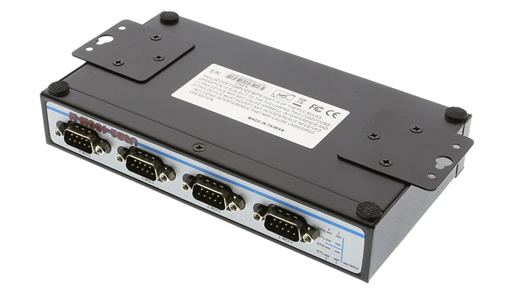 USB2-4COM-M 4-Port Serial AdapterBrackets Installed