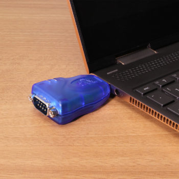 Mini USB 2.0 to RS-232 DB-9 Serial Adapter w/ 10kV Surge Protection & 3ft. USB Extension Cable