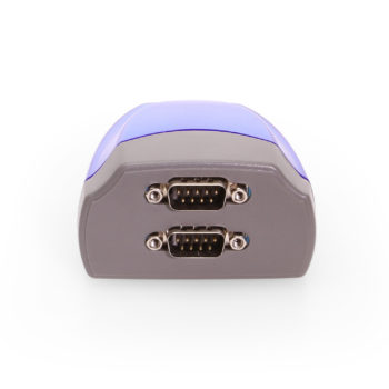 Dual Port USB 2.0 to RS-232 DB-9 Serial Adapter w/ FTDI Chip RS-232 DB-9 FTDI Adapter