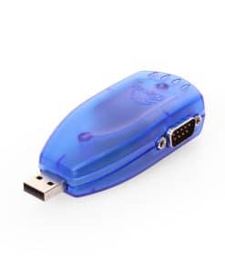 2-Port USB 2.0 to RS-232 DB-9 Serial Adapter w/ 15kV Surge Protection & 3 ft. USB Extension Cable