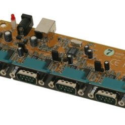 USB 4 Port Serial DB-9 RS-232 Adapter Box – Prolific Chipset internal