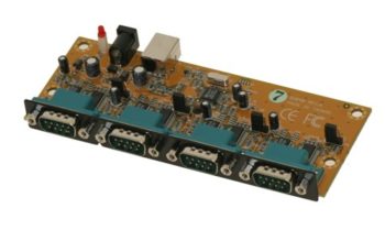 USB 4 Port Serial DB-9 RS-232 Adapter Box – Prolific Chipset internal