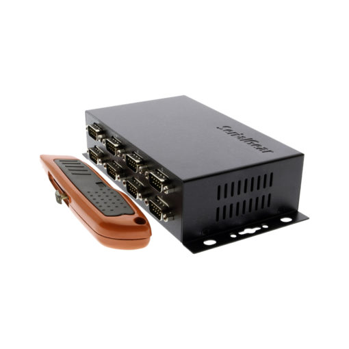 Industrial 8-Port DB-9 RS232 to USB Adapter w/ISO and Surge Protection DB-9 Surge Protection