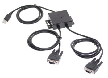 USB 2.0 Dual Port Serial DB-9 RS-232 FTDI CHIP