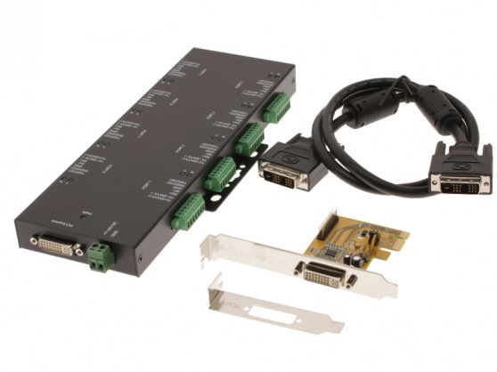 8 Port PCI Express RS232/422/485 Module Box Kit