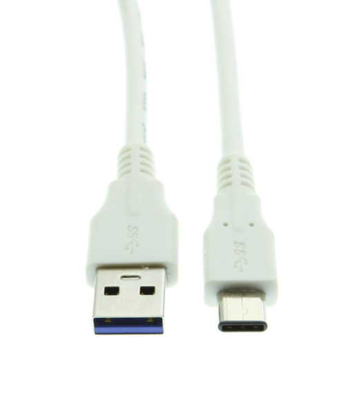 White USB 3.0 C-Type Cable