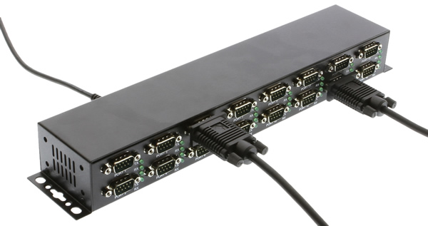 Connections to the 16 Port Mini Serial Adapter