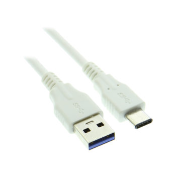 USB-C Type A to C USB 3.0 3ft White Cable