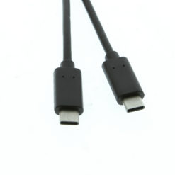 USB 2.0 Type-C to C 18 Inch Black Cable Type-C