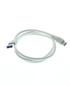 USB 3.1 Type-C to A Male Gen1 3FT White Cable