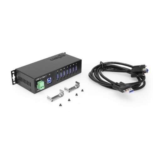 7 Port USB 3.2 Gen 1 High Power Hub Providing Up to 3A of Power per Port w/ Surge Protection – <span style="font-style: italic; color: #b7b7b7;">Coming March 2022</span>
