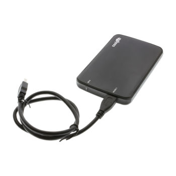 USB 3.1 Micro-B cable connection to enclosure