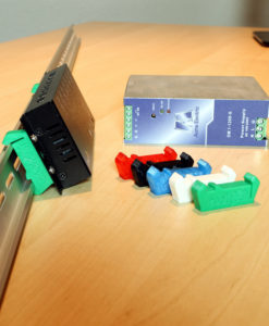 Mounted 3d Printed Din Rail Clips