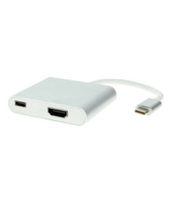 USB-C to HDMI converter with power delivery