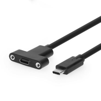USB 3.2 Gen 2 Type-C Male to Female High Quality Panel Mount Cable