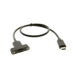 USB 3.1 Type-C male to female panel mount cable 20inch