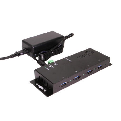 4 Port USB 3.2 Gen 1 Workstation Hub w/ ESD Surge Protection & Port Status LEDs