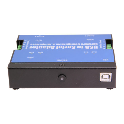 2-Port USB to Serial Adapter (RS-232/422/485) , DIN-rail