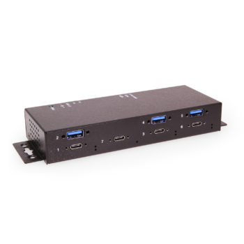 7 Port USB 3.2 Gen 2 Type-C PD Hub w/ ESD Surge Protection