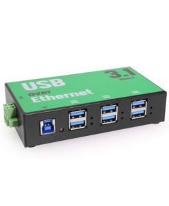 6 Port USB 3.2 Gen 1 Over IP Network Device Sharing Hub w/ Port Status LEDs