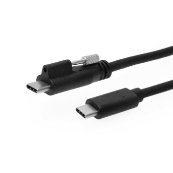 USB Single Screw Lock Type-C to C Male Cable 10GB Data 3A Power