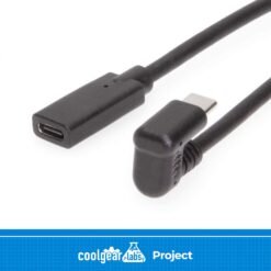 Labs Project | USB 3.2 Gen 2 180° Male Type-C to Female C 10Gbps Data 3A Power