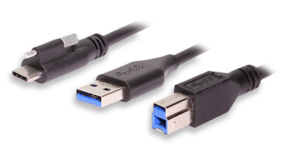 1ft. (0.5m) USB 3.2 Gen 2 Type-C to Right Angle Type-C Cable 5A 100W